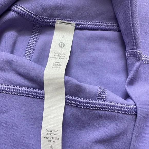 lululemon athletica High Waist Shorts in Lavender with Pockets - Picture 4 of 7